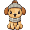 Dog Winter Animal Baby Comic