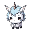 Einhorn Winter Tier Baby Comic