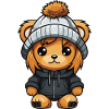 Lion Winter Animal Baby Comic