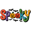 Spooky font with pumpkin faces
