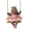 Hippopotamus in Ballet Tutu Surreal Design