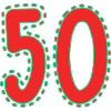 50. 50 ANNI. 50° ANNIVERSARIO. 50 ANNI.