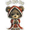 Ours d’hiver Noël Look Père Noël