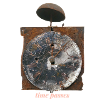 Rusty clock Time passes