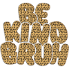 Be Kimbo Brown Leopard Text
