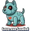 Love.exe Hund Pixel Robo