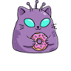 Süße Donutkatze Snackverführer