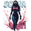 Scuba Girl Diver Design