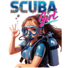 Scuba Girl Diver Design