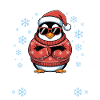 Pinguin mit Sonnenbrille Weihanchten