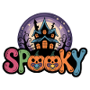 Haunted House Halloween Motif