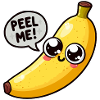 Banana Kawaii Peel Me