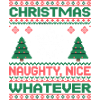 Christmas Pixel Sweat Naughty Nice Whatever