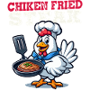 Fried Chicken Steak Cartoon