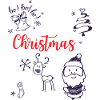 Christmas with Santa and Reindeer