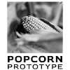 Monochrom Maiskolben im Fokus