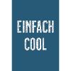 Einfach Cool Typo Blau