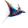 Manta Rochen Teufelsrochen Stachelrochen Taucher