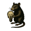 Rat with light bulb inventiveness