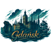 Danzig Gdańsk maritime silhouette Poland gift