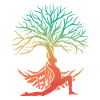 Yoga Tree Figure in Rainbow