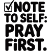 Pray First Prayer Jesus Faith
