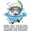 Sheep diver snorkel motif