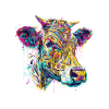 Cow Paint Splash