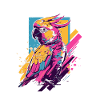 Neon Papagei Farbexplosion