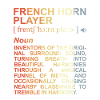 French horn player definition