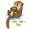 Otter tea duo Du & Ich