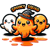 Spooky Squad Halloween Squid Trio