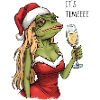 Funny Christmas Frog It's Time Design