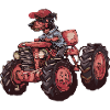 Doberman Dog Tractor Farmer