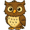 Cuddly Owl Character Cartoon