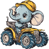 Elephant Tractor Farmer