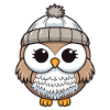Owl Winter Animal Baby Comic