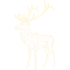 Polygon Deer - Geometric Winter