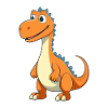 Happy Dino Cartoon