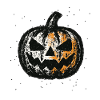 Halloween pumpkin in grunge style