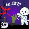 Cute Halloween Mummy and Zombie Hand