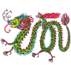 Dragon with Reading Rider