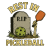 Skeleton Pickleball Halloween Motif Funny