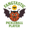 Fangtastic Pickleball Halloween motif