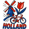 Holland windmill tulip bicycle