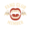 Fang Club Member, Funny Halloween 