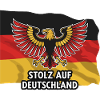 Stolz auf Deutschland with flag