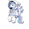 Kosmische Einhorn Raumfahrt
