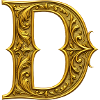 Ornamentgold Initiale D