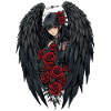 Night Angel Rose Wings